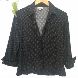 Dressbarn Polka Dot Blazer